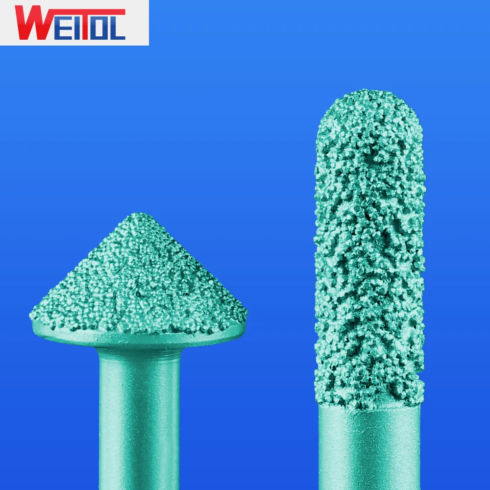 3D резьбовые Биты WeiTol вакуумные насадки для пайки камня с шариковым носом V