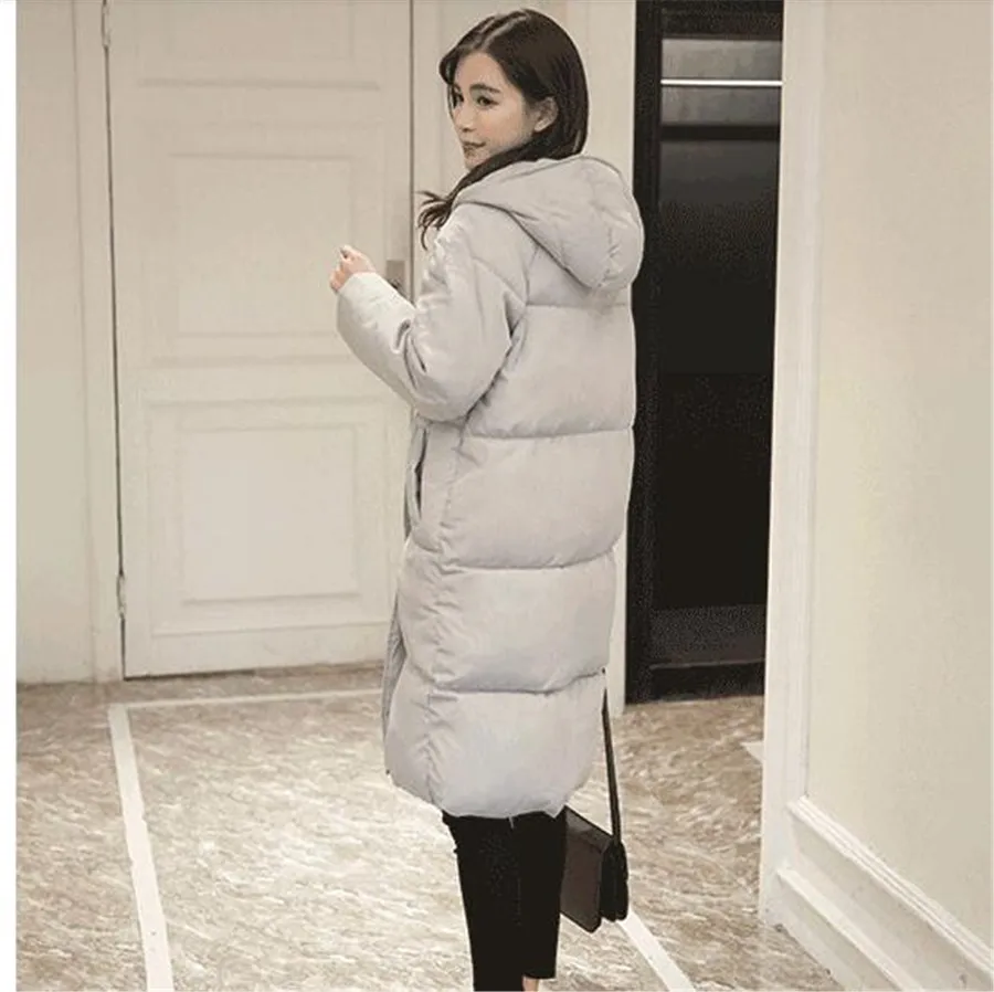 2017 Winter Jacket Women Solid Color Loose Hooded Coat Long Section Warm Cotton Parka Big Yards Female Thick Wadded Jacket Q990
2017 Winter Jacket Women Solid Color Loose Hooded Coat Long Section Warm Cotton Parka Big Yards Female Thick Wadded Jacket Q990
