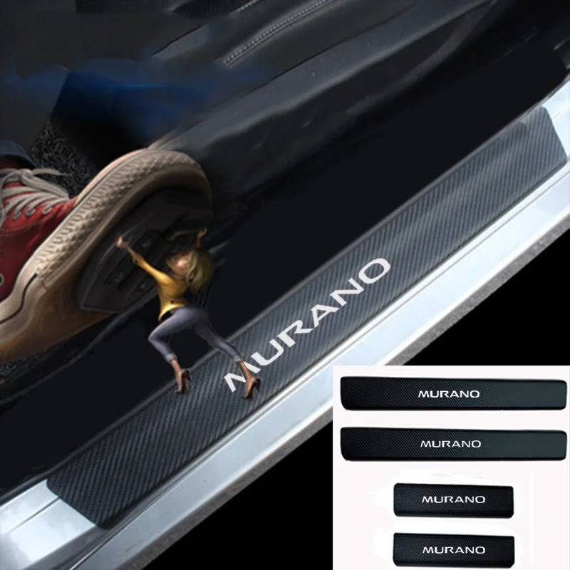 Автомобильный Стайлинг для Nissan Murano, Виниловая наклейка из углеродного волокна, протектор порога, Накладка на порог, защита порогов, автомобильные аксессуары
Автомобильный Стайлинг для Nissan Murano, Виниловая наклейка из углеродного волокна, протектор порога, Накладка на порог, защита порогов, автомобильные аксессуары