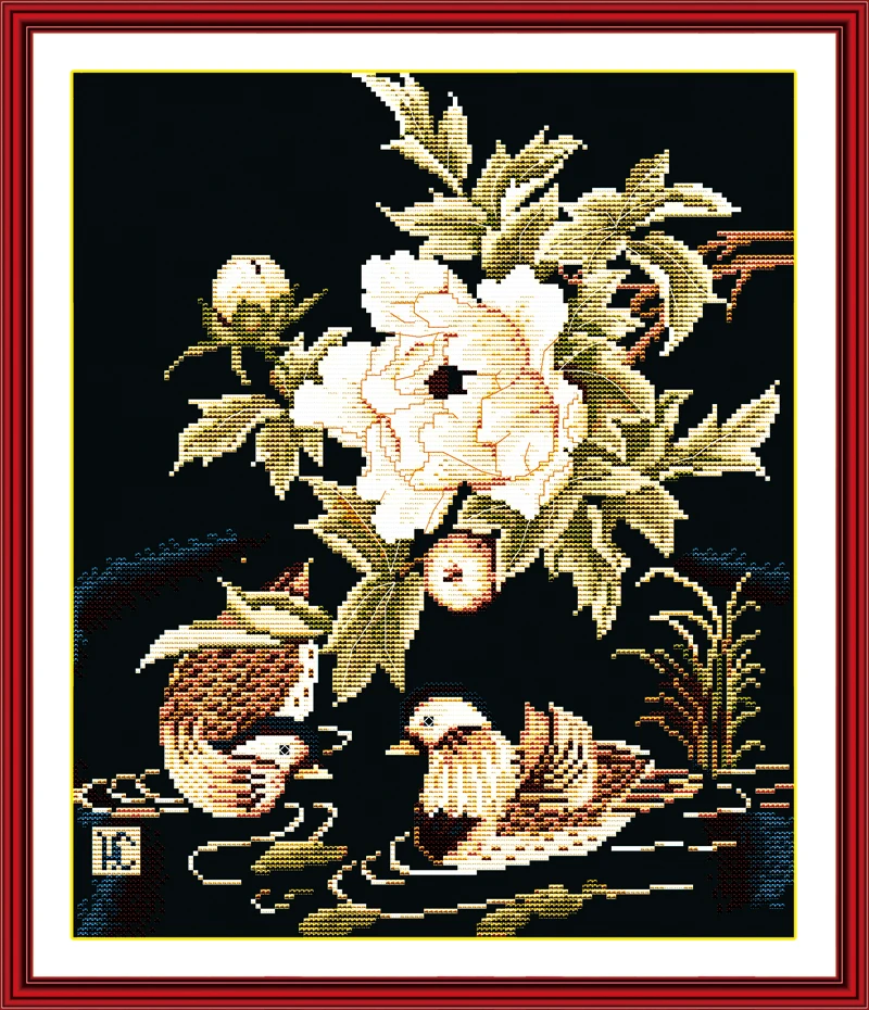 Mandarin ducks playing in the water cross stitch kit canvas cross stitching animal lover embroidery DIY handmade needlework
Mandarin ducks playing in the water cross stitch kit canvas cross stitching animal lover embroidery DIY handmade needlework