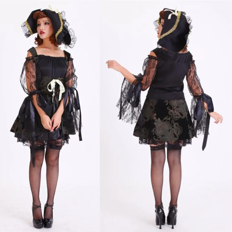 Women Sexy Little Pirate Cos Witch Cosplay Costumes Bar Pole Dancing Girl Dress Headwear 2 PCS Set Halloween Cosplay Costumes
Women Sexy Little Pirate Cos Witch Cosplay Costumes Bar Pole Dancing Girl Dress Headwear 2 PCS Set Halloween Cosplay Costumes