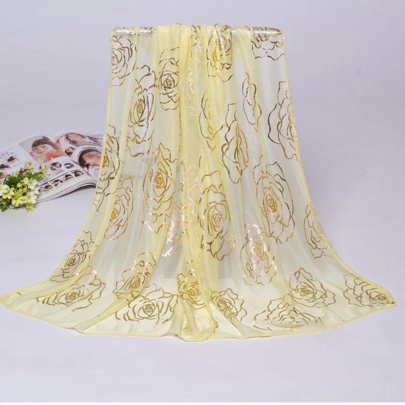 YGYEEG Autumn Women Scarves Gradual Printed Floral Gauze Scarfs Foulard Femme Black Purple Shawls Designer Scarf Classical Brand
YGYEEG Autumn Women Scarves Gradual Printed Floral Gauze Scarfs Foulard Femme Black Purple Shawls Designer Scarf Classical Brand