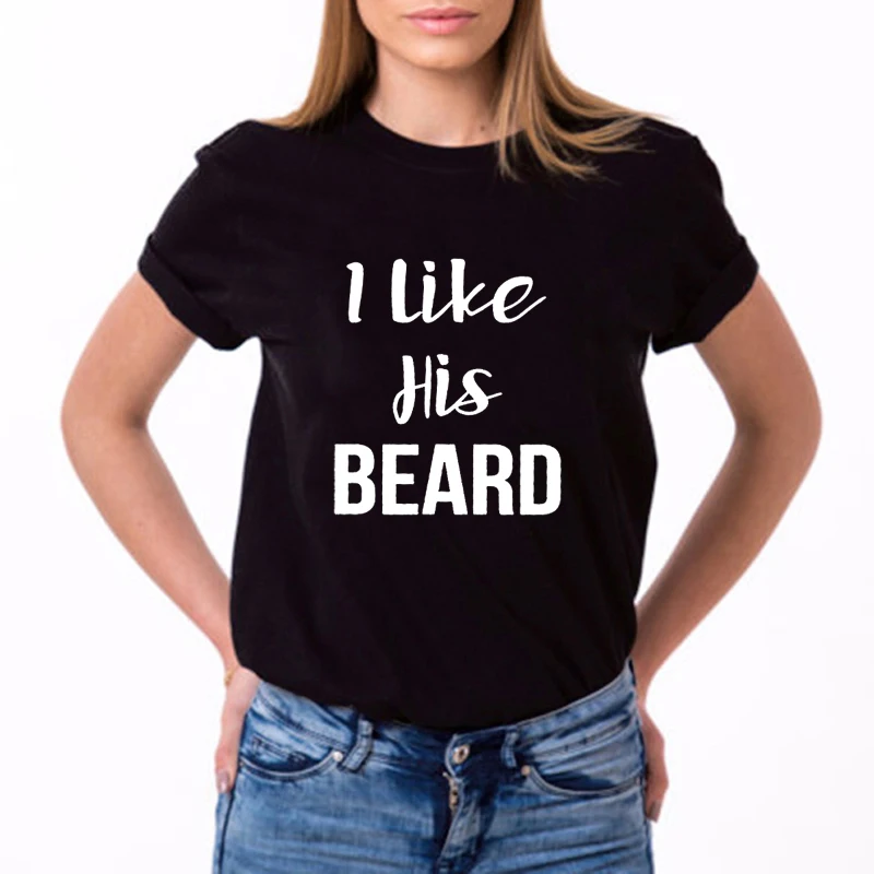 NEW Valentine Gifts Couple Matching Women T-shirt Funny Letter BEARD BUTT Sweet Lovers Brand Tops Short Sleeve Basic O Neck Tees
NEW Valentine Gifts Couple Matching Women T-shirt Funny Letter BEARD BUTT Sweet Lovers Brand Tops Short Sleeve Basic O Neck Tees
