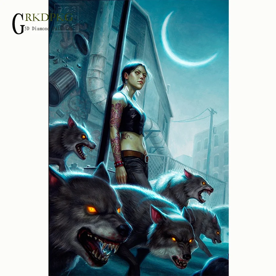 GRKDPKJ 5d diamond painting full diamond square diamond embroidery cross stitch picture home decoration variation wolf and woman
GRKDPKJ 5d diamond painting full diamond square diamond embroidery cross stitch picture home decoration variation wolf and woman