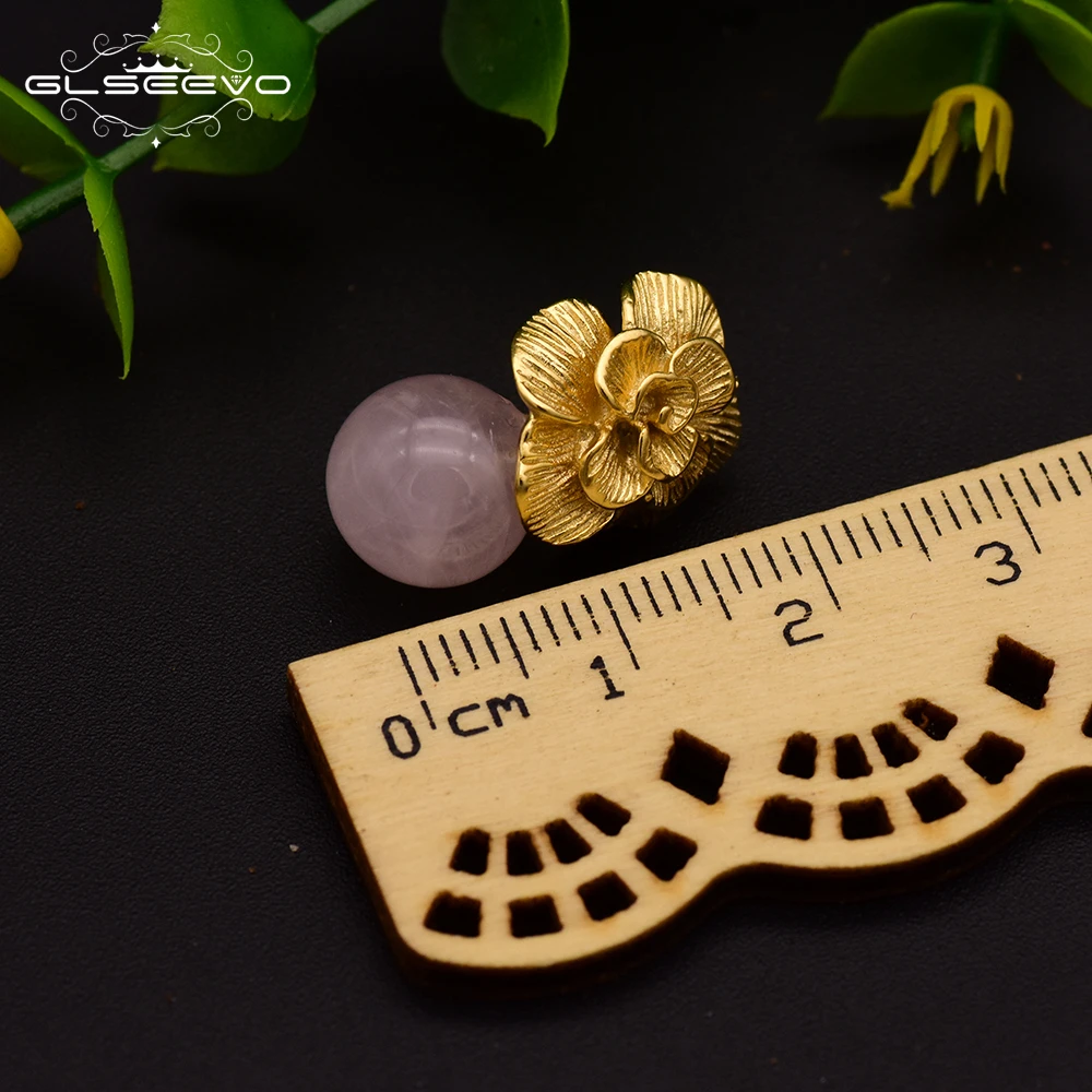 GLSEEVO Natural Pink Crystal Stud Earrings For Women Girl Cute Minimalist Birthday Gifts 925 Sterling Silver Jewelry GE0336
GLSEEVO Natural Pink Crystal Stud Earrings For Women Girl Cute Minimalist Birthday Gifts 925 Sterling Silver Jewelry GE0336
