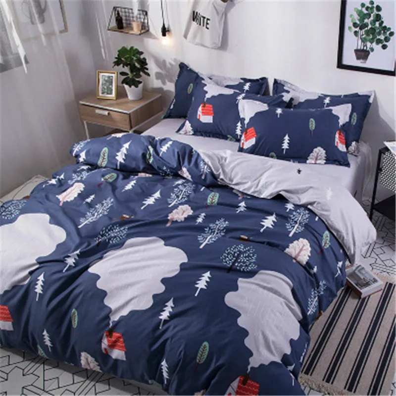 Autumn Winter Home Textile Bedding Printing Cotton Four - Piece Gift Set, Duvet Cover, Sheets and Pillowcases
Autumn Winter Home Textile Bedding Printing Cotton Four - Piece Gift Set, Duvet Cover, Sheets and Pillowcases