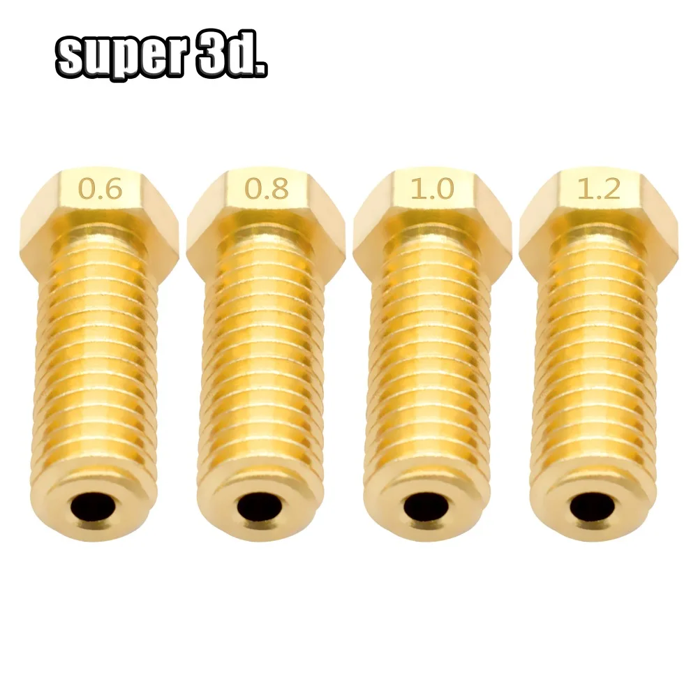 50pcs/ Volcano 3D printer All metal brass J-head Lengthen extruder nozzle 0.6/0.8/1.0/1.2mm For 1.75 mm&3.00mm supplies
50pcs/ Volcano 3D printer All metal brass J-head Lengthen extruder nozzle 0.6/0.8/1.0/1.2mm For 1.75 mm&3.00mm supplies