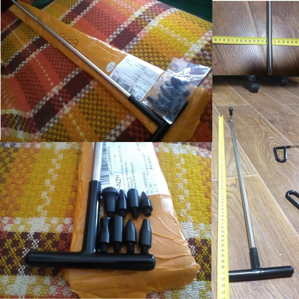 FURUIX 2pc Newly Design Rods Hook Tools Push Rod with 8 pcs tap down heads dent puller kit
FURUIX 2pc Newly Design Rods Hook Tools Push Rod with 8 pcs tap down heads dent puller kit