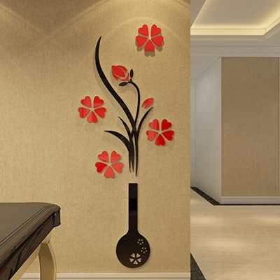 Creative vase shaped 3d wall stickers acrylic solid decoration pieces for porch TV background wall
Creative vase shaped 3d wall stickers acrylic solid decoration pieces for porch TV background wall