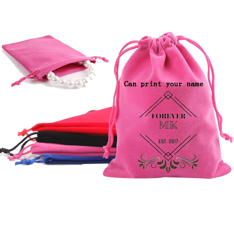 Customized Logo Jewelry Bags 6x7cm Pack of 100 can Personalized Print Wedding Company logo or Store Name 7x9 Velvet Gift Packing
Customized Logo Jewelry Bags 6x7cm Pack of 100 can Personalized Print Wedding Company logo or Store Name 7x9 Velvet Gift Packing