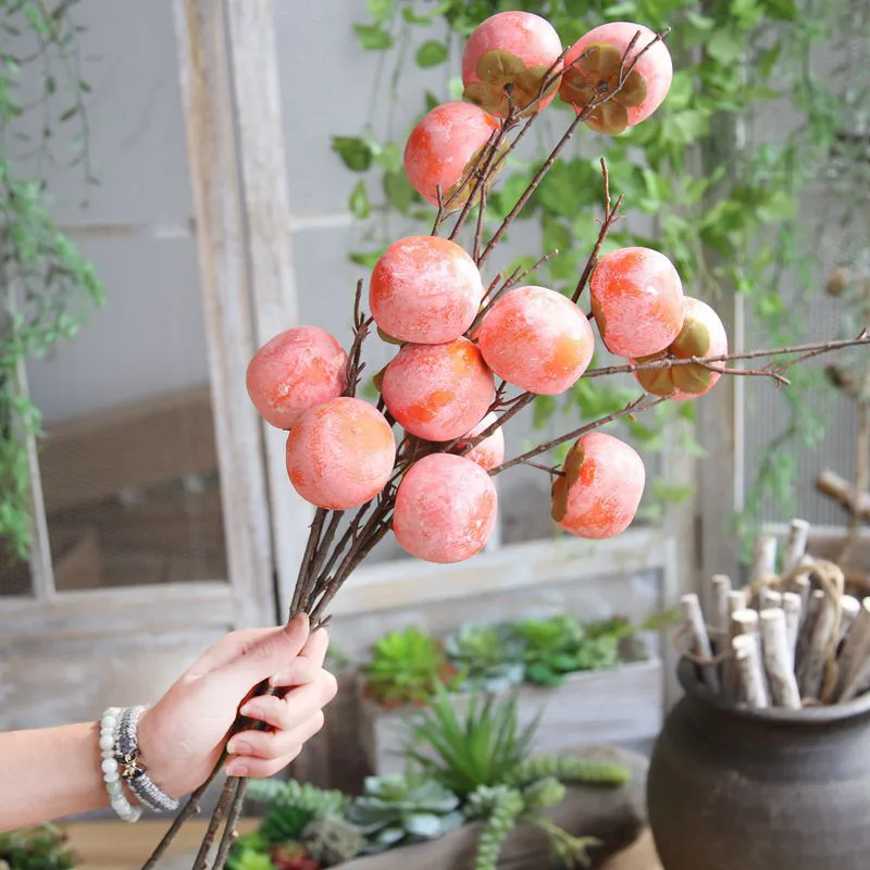 Artificial Plants Foam Persimmon Branch Bouquet Artificial Dried Flowers for Home Decor Fake Plants Fruits Autumn Decorations
Artificial Plants Foam Persimmon Branch Bouquet Artificial Dried Flowers for Home Decor Fake Plants Fruits Autumn Decorations