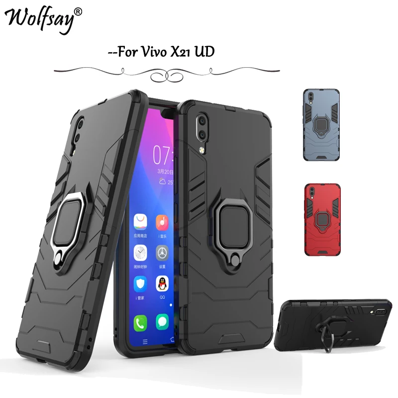 Vivo X21 UD Case Cover Armor Metal Finger Ring Holder Case Magnetic Case For Vivo X21 UD Silicone Cover BBK Vivo X21 UD Fundas
Vivo X21 UD Case Cover Armor Metal Finger Ring Holder Case Magnetic Case For Vivo X21 UD Silicone Cover BBK Vivo X21 UD Fundas