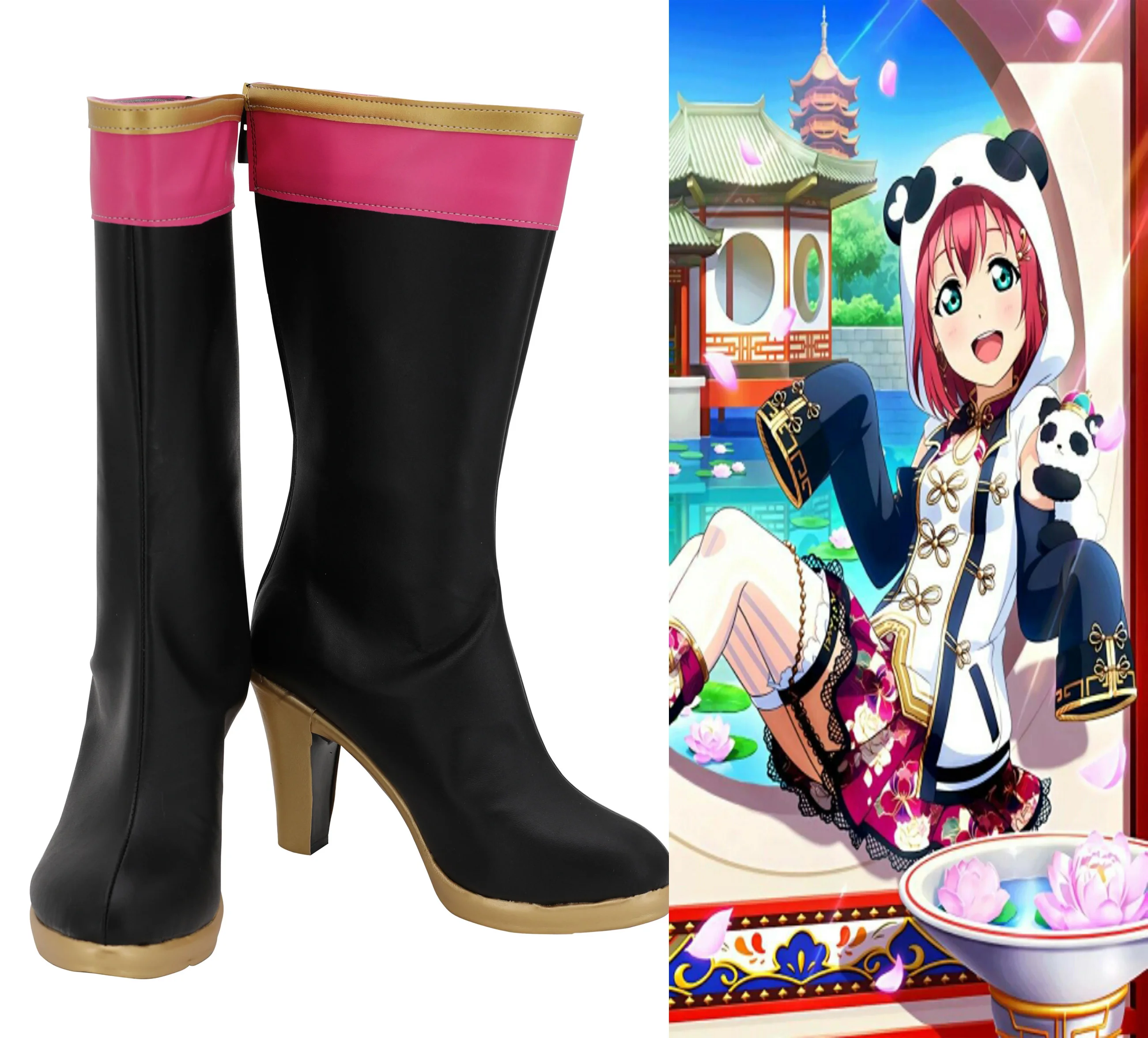 Женские ботинки для косплея Love Live Sunshine Aqours Ruby Kurosawa Cheongsam, обувь на высоком каблуке для Хэллоуина и вечеринки, обувь для косплея
Женские ботинки для косплея Love Live Sunshine Aqours Ruby Kurosawa Cheongsam, обувь на высоком каблуке для Хэллоуина и вечеринки, обувь для косплея