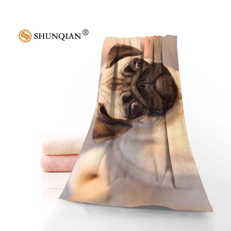 High Quality cute pug dog Face Towel/Bath Towel Custom Super Absorbent Microfiber Towels 35x75cm, 70x140cm
High Quality cute pug dog Face Towel/Bath Towel Custom Super Absorbent Microfiber Towels 35x75cm, 70x140cm