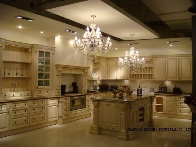 Модульные из цельного дерева/деревянные кухонные шкафы (LH SW003)|wood kitchen cabinets|kitchen