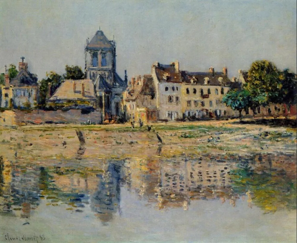 High quality Oil painting Canvas Reproductions By the River at Vernon (1883 By Claude Monet hand painted
High quality Oil painting Canvas Reproductions By the River at Vernon (1883 By Claude Monet hand painted