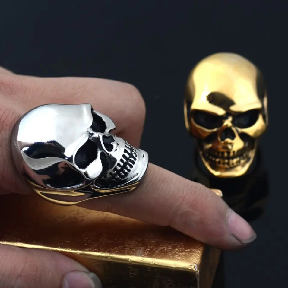 Valily Vintage Men's Stainless Steel Skull Rings Silver-Color Gothic Skull Bone Biker Ring Big Motorcycle Ring for Man Size 7-15
Valily Vintage Men's Stainless Steel Skull Rings Silver-Color Gothic Skull Bone Biker Ring Big Motorcycle Ring for Man Size 7-15
