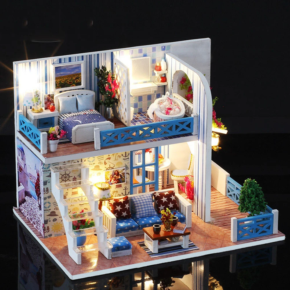 Diy Assemble Doll House Toy Wooden Miniatura Doll Houses Handmade Doll House Toys With Furniture Led Lights Kids Birthday Gifts
Diy Assemble Doll House Toy Wooden Miniatura Doll Houses Handmade Doll House Toys With Furniture Led Lights Kids Birthday Gifts