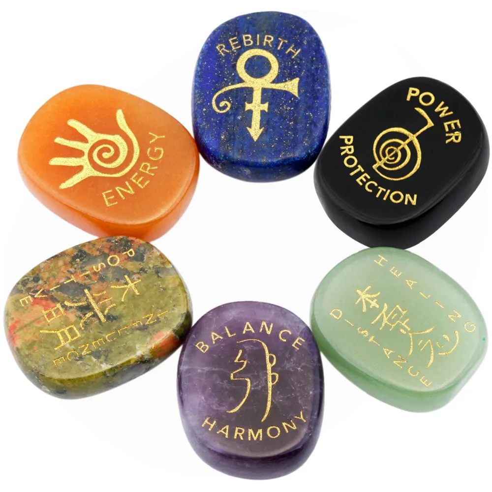 TUMBEELLUWA Natural Healing Crystal Hand Carved Worry Stones Palm Pocket Stone Reiki Balancing 1 Set(6pcs)
TUMBEELLUWA Natural Healing Crystal Hand Carved Worry Stones Palm Pocket Stone Reiki Balancing 1 Set(6pcs)