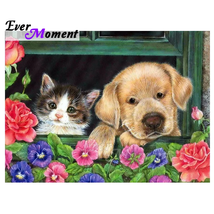 Ever Moment Diamond Painting Dog Cat Flower Full Square Drill Home Decoration Diamond Embroidery Mosaic Rhinestone ASF1571
Ever Moment Diamond Painting Dog Cat Flower Full Square Drill Home Decoration Diamond Embroidery Mosaic Rhinestone ASF1571