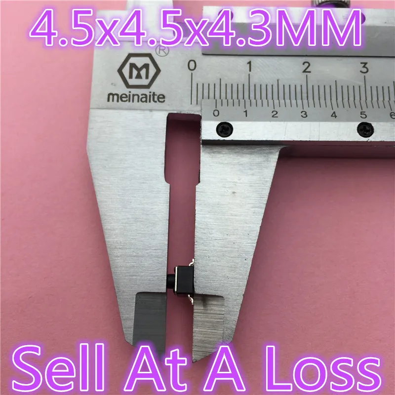 50pcs G79 4.5x4.5x4.3MM 4PIN SMT Tactile Tact Push Button Micro Switch Self-reset DIP Top Copper Sell At A Loss USA Belarus
50pcs G79 4.5x4.5x4.3MM 4PIN SMT Tactile Tact Push Button Micro Switch Self-reset DIP Top Copper Sell At A Loss USA Belarus