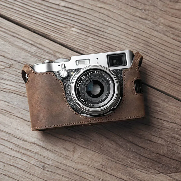 Чехол для камеры Fuji X100T Mr. Stone из натуральной кожи ручной работы полусумка