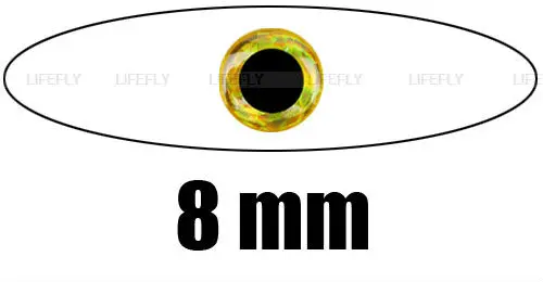 8mm 3D Gold / Wholesale 1000 Soft Molded 3D Holographic Fish Eyes, Fly Tying, Jig, Lure, Craft
8mm 3D Gold / Wholesale 1000 Soft Molded 3D Holographic Fish Eyes, Fly Tying, Jig, Lure, Craft