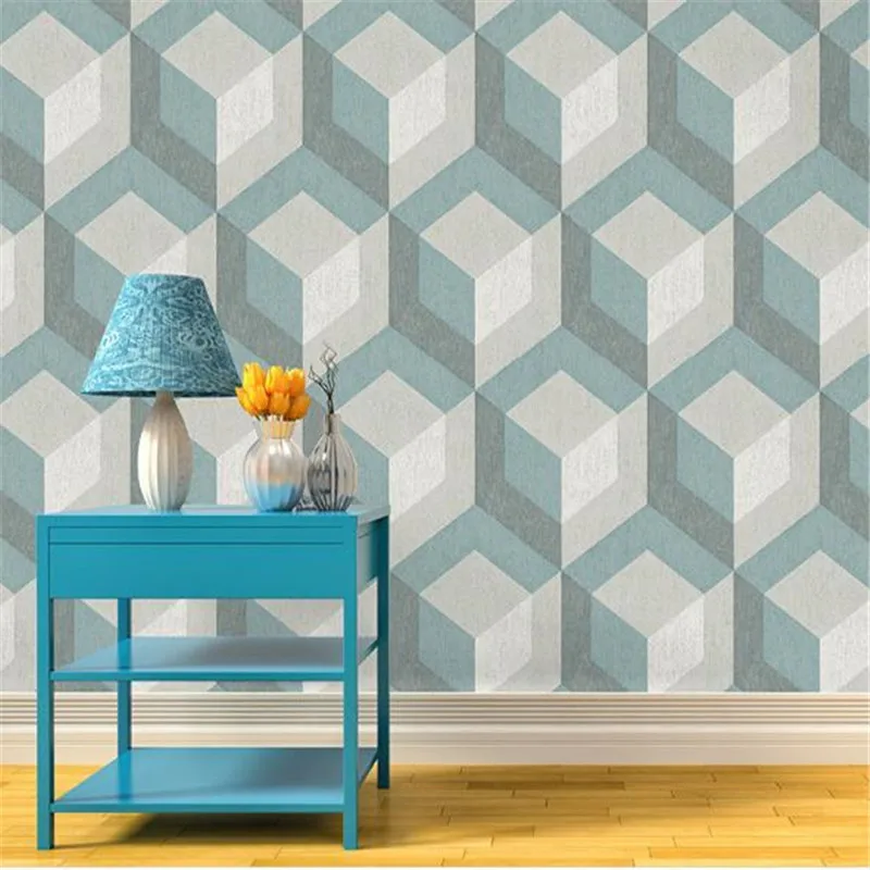 3D Stereoscopic Wall Papers Rustic Wood Tile Blue,Dark Grey Geometric Wallpaper For Walls 3D for Living Room Home Decor Rolls
3D Stereoscopic Wall Papers Rustic Wood Tile Blue,Dark Grey Geometric Wallpaper For Walls 3D for Living Room Home Decor Rolls