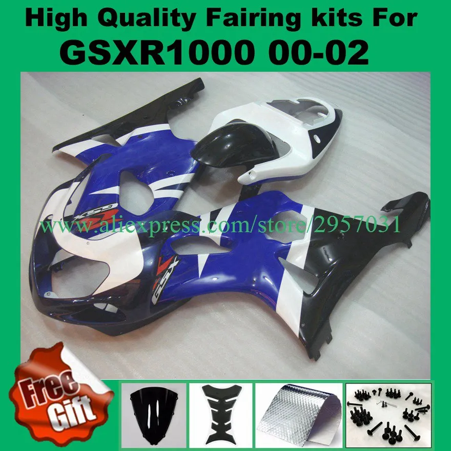 100%Fit Injection bodywork for SUZUKI GSXR1000 00 01 02 fairings GSX-R1000 2000 2001 2002 K2 K1 fairings
100%Fit Injection bodywork for SUZUKI GSXR1000 00 01 02 fairings GSX-R1000 2000 2001 2002 K2 K1 fairings