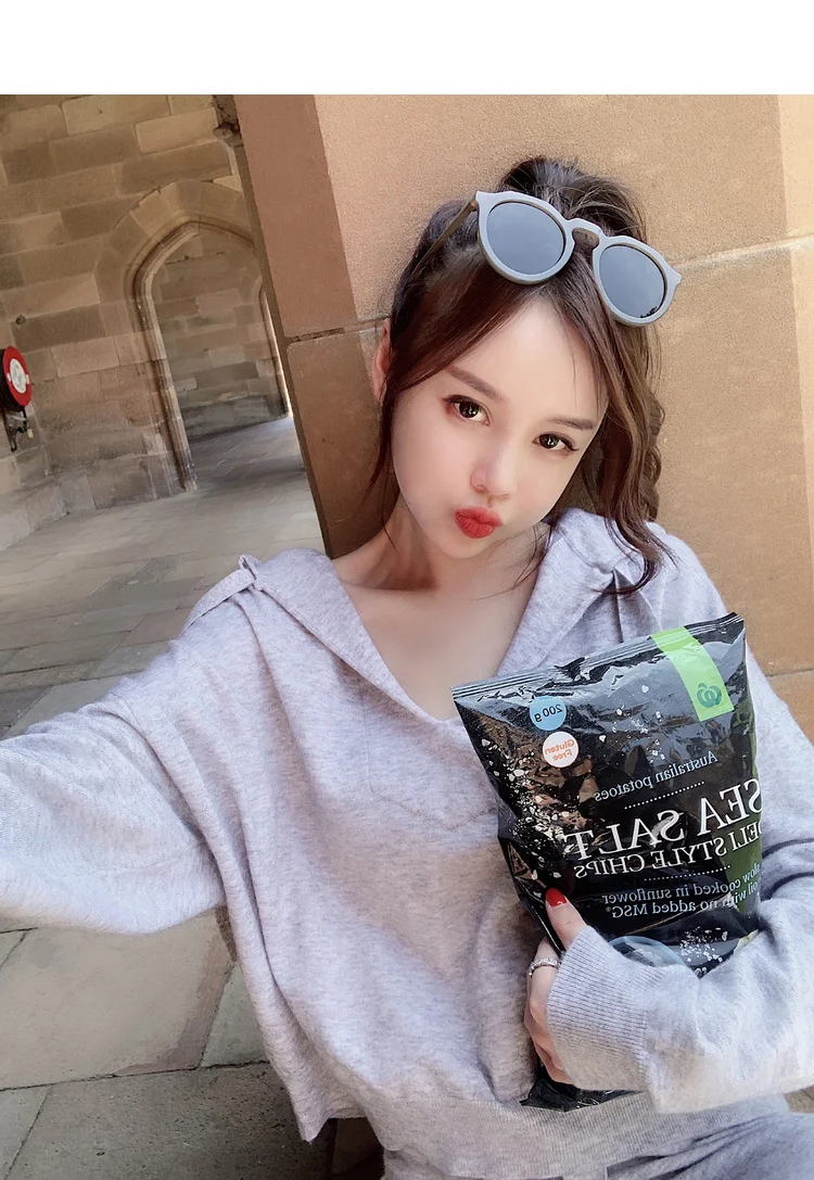 2019 Spring Autumn Brand New Fashion 2 Piece Set Women Sporting Suits Knit Hooded Pullover Pants Female Tracksuit Casual Outwer
2019 Spring Autumn Brand New Fashion 2 Piece Set Women Sporting Suits Knit Hooded Pullover Pants Female Tracksuit Casual Outwer