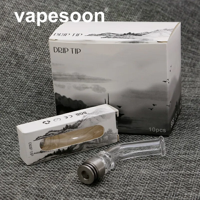 VapeSoon Long 810 /510 drip tip glass pipe mouthpeces glass drip tip Clear Bending drip tips
VapeSoon Long 810 /510 drip tip glass pipe mouthpeces glass drip tip Clear Bending drip tips