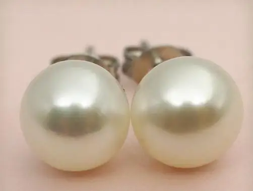 

New Arriver 8.5mm White Color Freshwater Pearl Earrings S925 Sterling Silvers Stud Jewellery,Wedding,Love,Birthday For Lady's