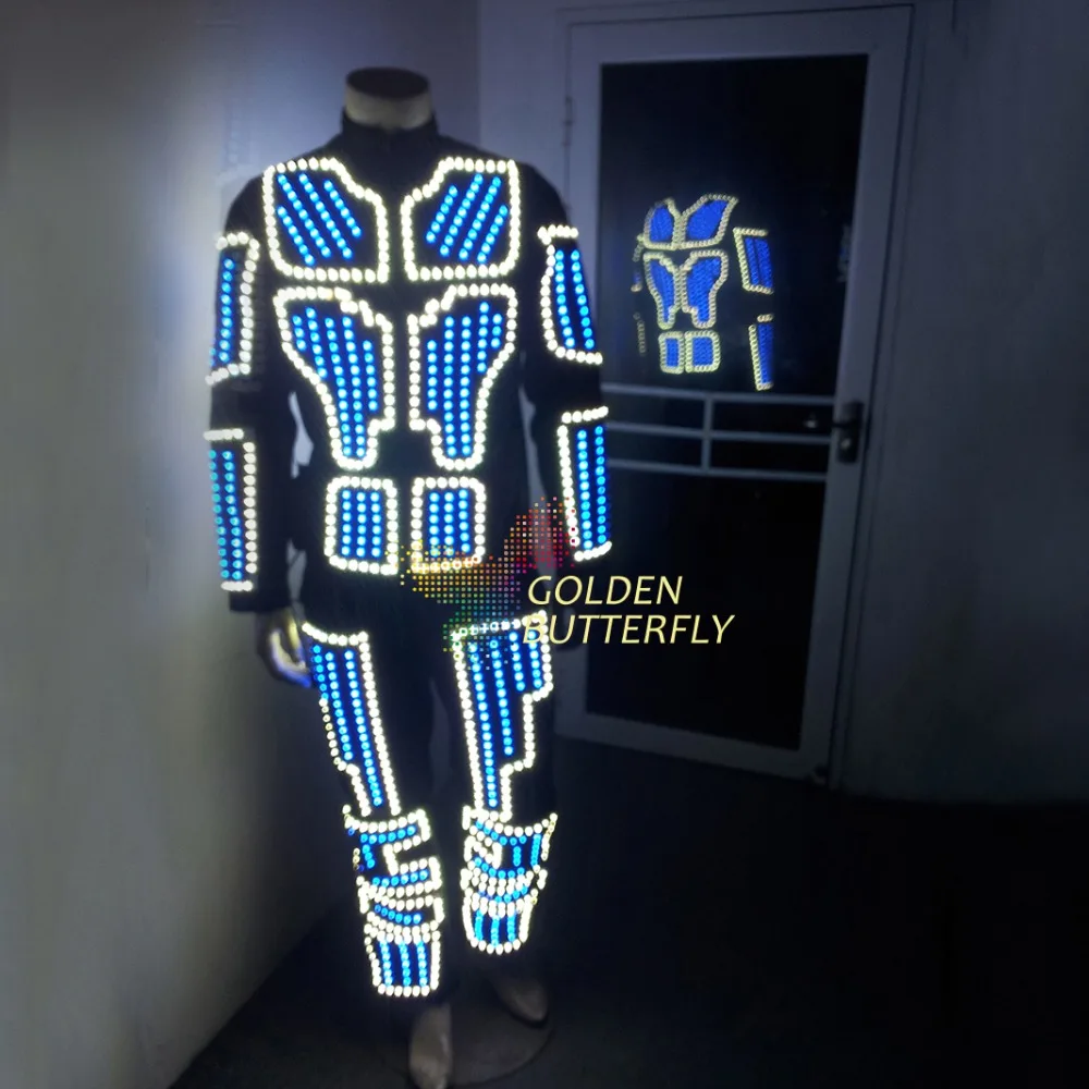 LED luminous /illuminated/glowing dance costumes/suits for men EL cold LED strip Mandarin Collar Zipper Carnival Party Dress
LED luminous /illuminated/glowing dance costumes/suits for men EL cold LED strip Mandarin Collar Zipper Carnival Party Dress