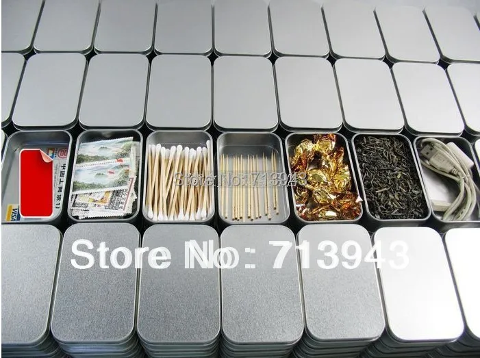 Size:94x59x21mm silver rectangle tin box/plain metal box/small tin box/mint tin box without printing
Size:94x59x21mm silver rectangle tin box/plain metal box/small tin box/mint tin box without printing