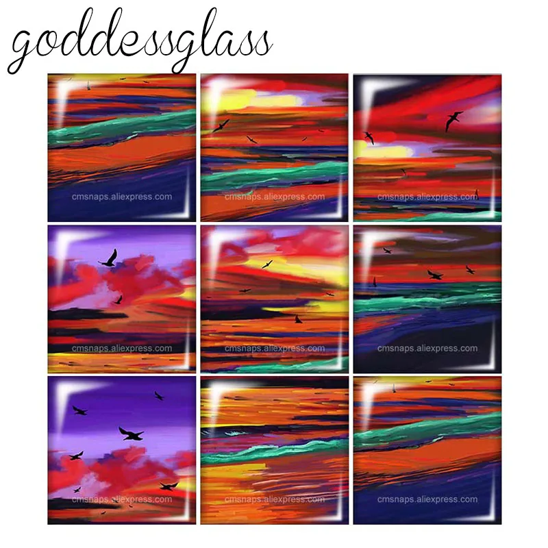 Beauty Sunset glow seaside scenery 10pcs 12mm/20mm/25mm/30mm Square photo glass cabochon demo flat back Making findings FB0013
Beauty Sunset glow seaside scenery 10pcs 12mm/20mm/25mm/30mm Square photo glass cabochon demo flat back Making findings FB0013