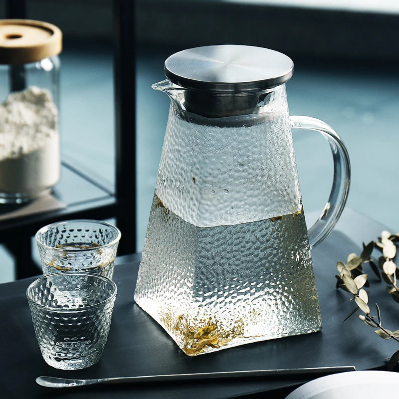 Фото Большие чайные кружки стеклянная кофейная кружка цветочный чайник с
