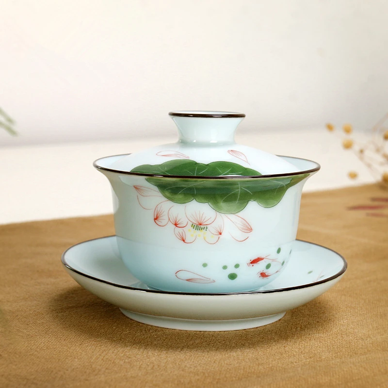 Zen style porcelain tureen Chinese kungfu gaiwan tea coffee cup bowl saucer handpainted China ceramic covered bowls newly listed
Zen style porcelain tureen Chinese kungfu gaiwan tea coffee cup bowl saucer handpainted China ceramic covered bowls newly listed