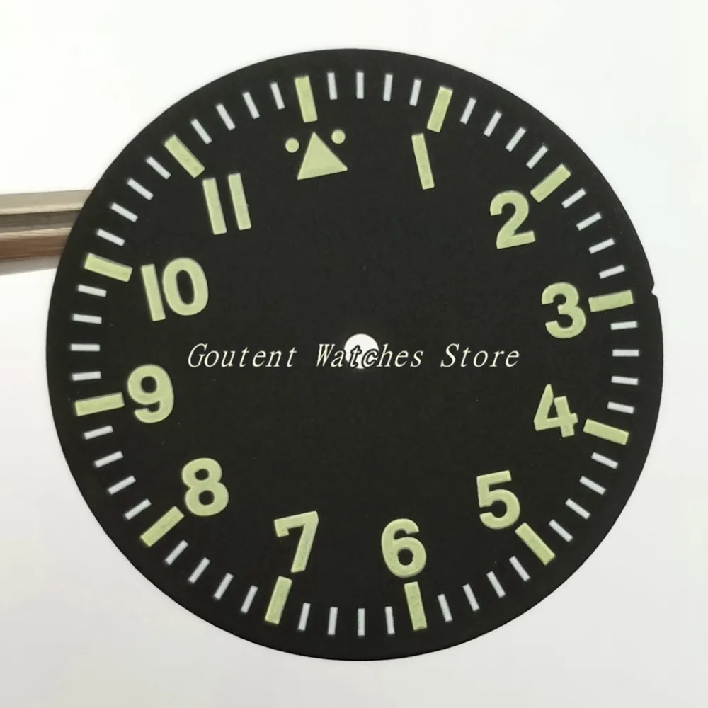Комплект с циферблатом Miyota 35 5/8205/821A Mingzhu DG 8215 черные наручные часы 2813/3804