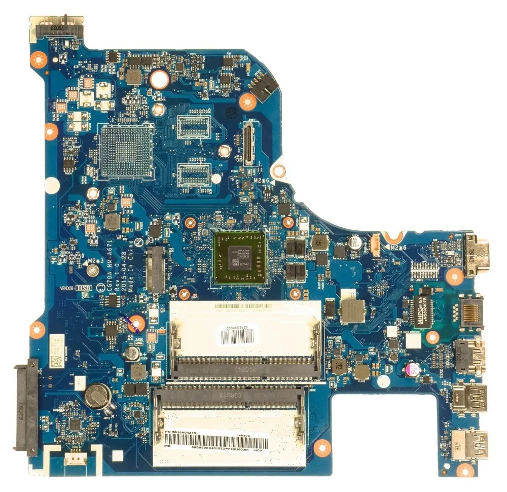 Материнская плата для ноутбука Lenovo G70-35 G70 35 CG70A NM-A671 w/ E1-6010 системная плата 100% test ok
Материнская плата для ноутбука Lenovo G70-35 G70 35 CG70A NM-A671 w/ E1-6010 системная плата 100% test ok
