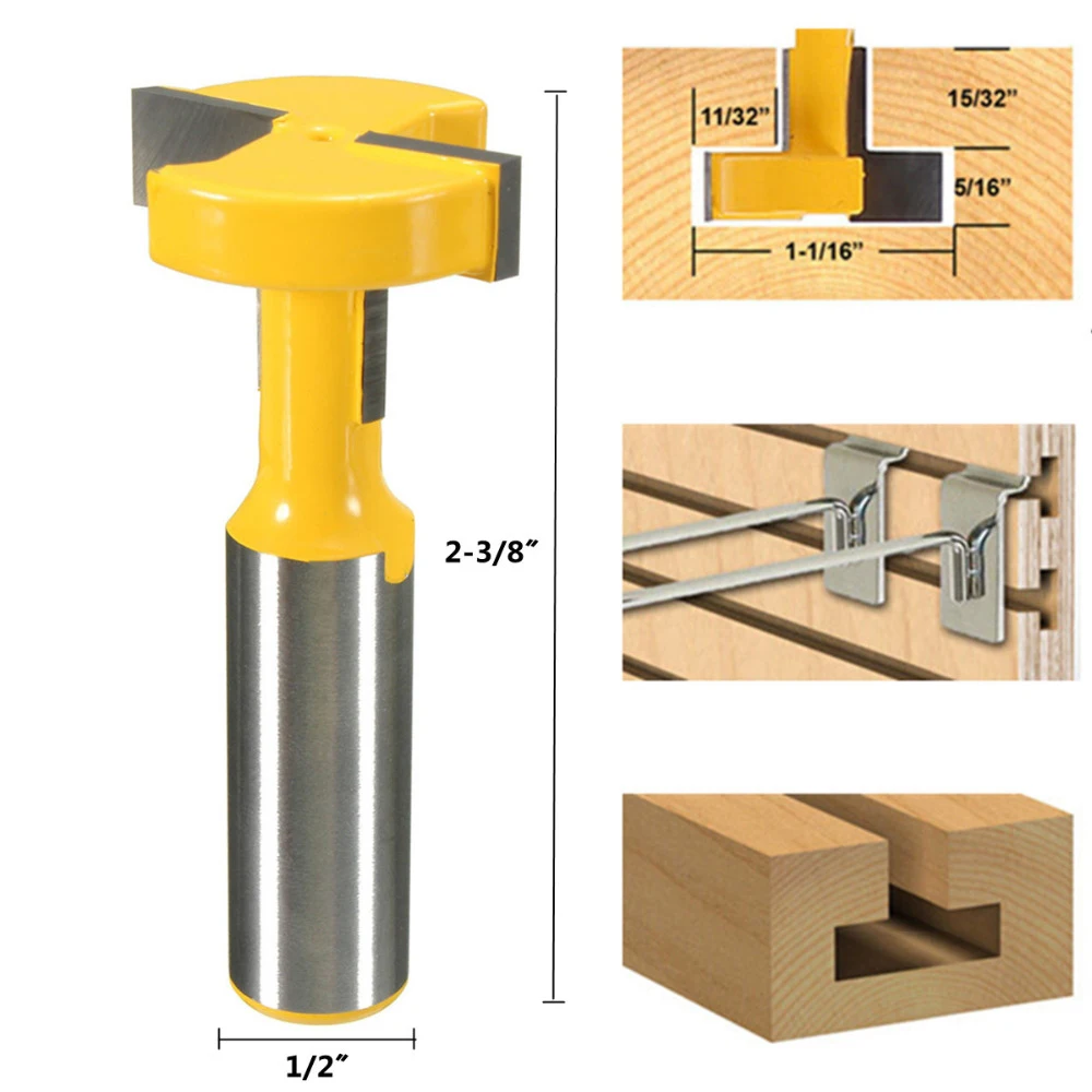 T-Slot & T-Track Slotting Router Bit - 1/2'' Shank For Woodworking Chisel Cutter Wholesale Price
T-Slot & T-Track Slotting Router Bit - 1/2'' Shank For Woodworking Chisel Cutter Wholesale Price