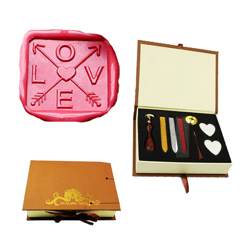 Love Wax Seal Stamp Set Vintage Classical Wax Stamp Kit for Cards Envelopes, Invitations, Wine Packages
Love Wax Seal Stamp Set Vintage Classical Wax Stamp Kit for Cards Envelopes, Invitations, Wine Packages