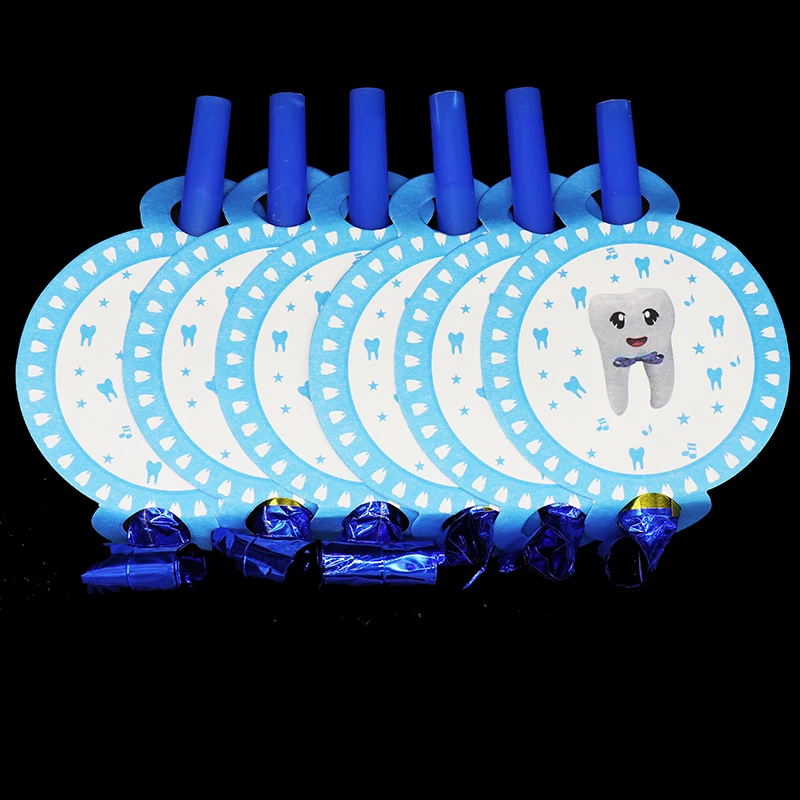 6pcs/lot Teeth theme blowouts boy's birthday party decorations blue teeth blowouts baby shower decorations party supplies
6pcs/lot Teeth theme blowouts boy's birthday party decorations blue teeth blowouts baby shower decorations party supplies