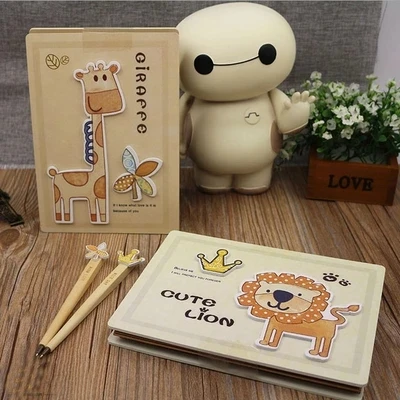 Small fresh literature and art Lion giraffe notebook DIY album gift free shipping
Small fresh literature and art Lion giraffe notebook DIY album gift free shipping