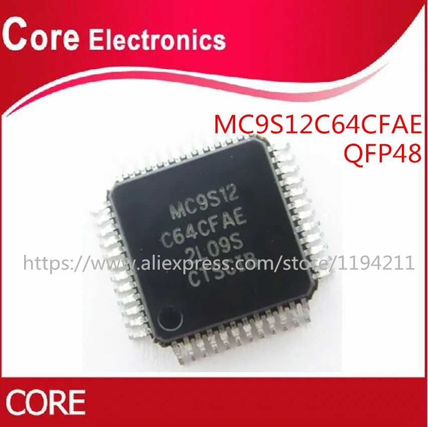 50 шт./лот MC9S12C64 MC9S12C64CF 9S12C64 48 LQFP HCS12 MCU 16BIT 64KB FLASH 48lqfp|Интегральные схемы| |
