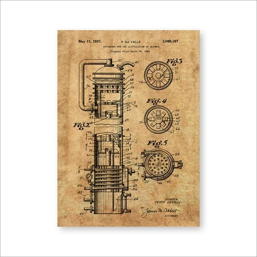 Плакат "Устройство для дистилляции спиртового патента" Duknow Style Vintage and Abstract
Плакат "Устройство для дистилляции спиртового патента" Duknow Style Vintage and Abstract