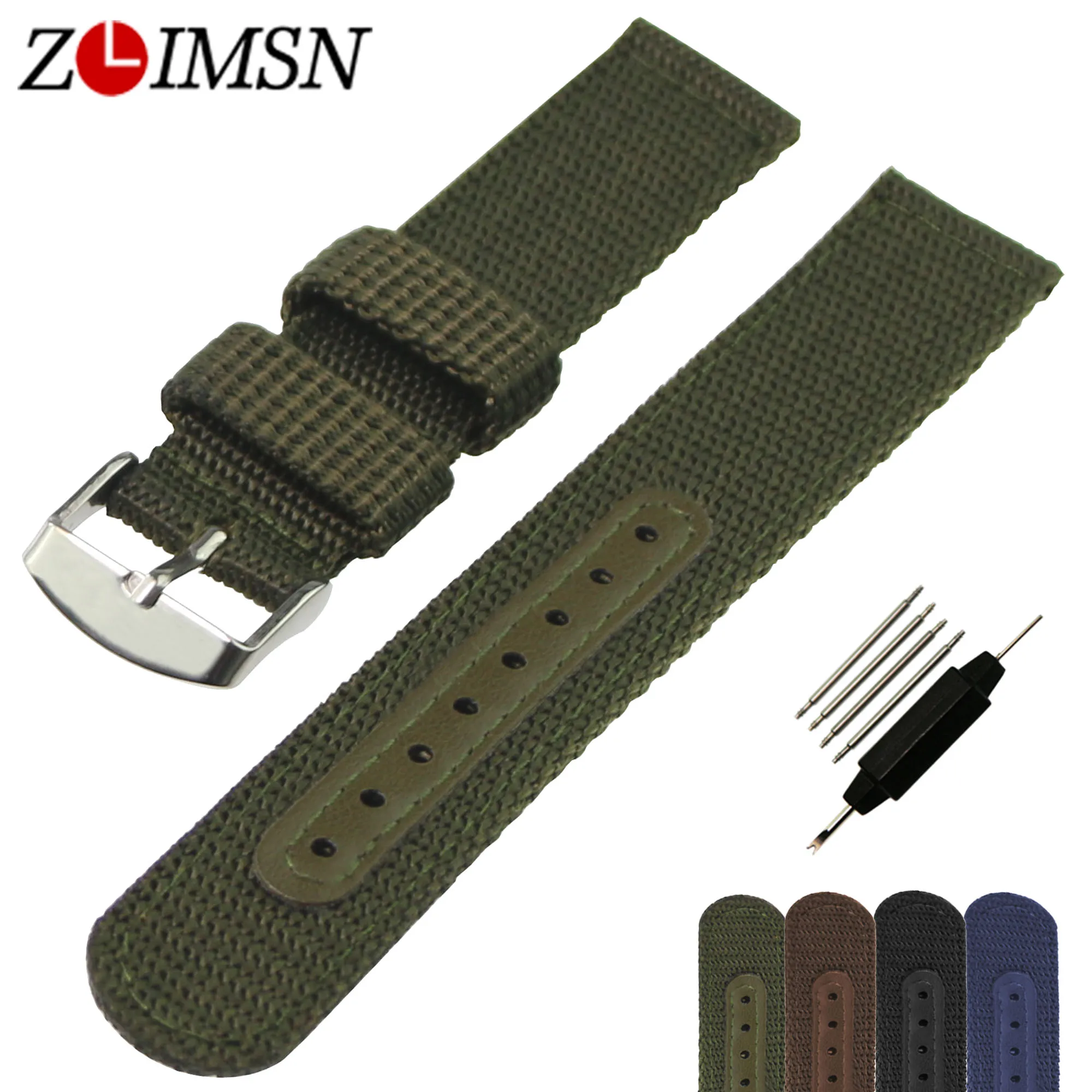 ZLIMSN Fashion Black Brown Sports Watchbands Replacement Strap Nylon Mesh Band Women Mens Sport Bands Relojes Hombre 2019 N110
ZLIMSN Fashion Black Brown Sports Watchbands Replacement Strap Nylon Mesh Band Women Mens Sport Bands Relojes Hombre 2019 N110