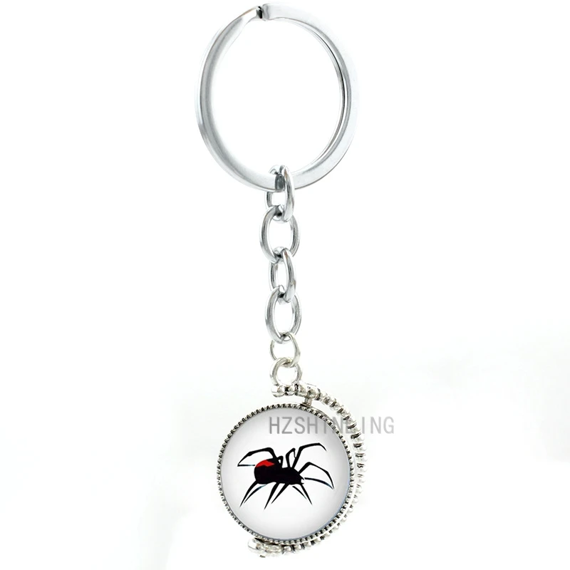 Double side rotatable Australian Redback Spider keychain vintage toxic insect black widow spider men key chain ring jewelry T781
Double side rotatable Australian Redback Spider keychain vintage toxic insect black widow spider men key chain ring jewelry T781
