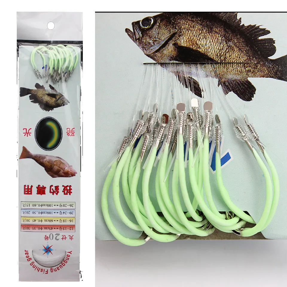 12-30# Luminous Fishing Hook with line Barbed Hooks fishing Tackle Accessories Steel fishing Hooks Pesca String Hook
12-30# Luminous Fishing Hook with line Barbed Hooks fishing Tackle Accessories Steel fishing Hooks Pesca String Hook