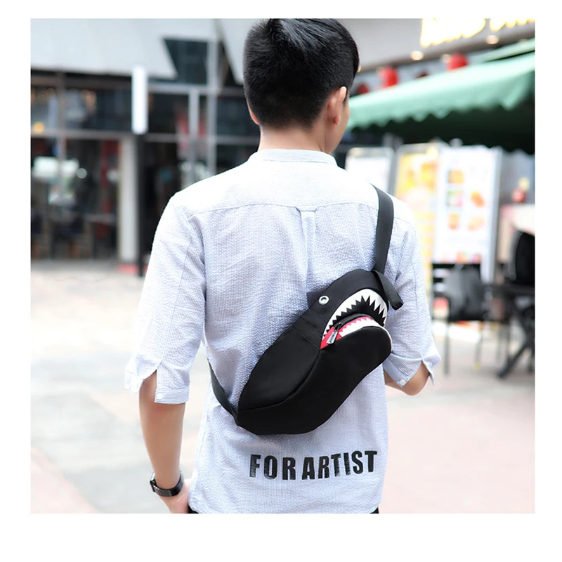 Senkey style Fashion Shark Luminous Chest Bag Men's USB Charging Crossbody Single Shoulder Bags Messenger Bag For Teenager Women
Senkey style Fashion Shark Luminous Chest Bag Men's USB Charging Crossbody Single Shoulder Bags Messenger Bag For Teenager Women