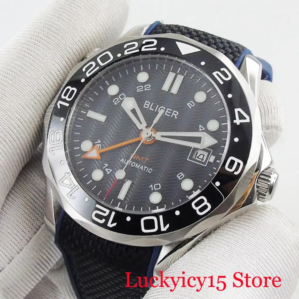41mm Black Dial GMT Hand Auto Date Luminous Hand Sapphire Crystal Automatic Men's Watch
41mm Black Dial GMT Hand Auto Date Luminous Hand Sapphire Crystal Automatic Men's Watch